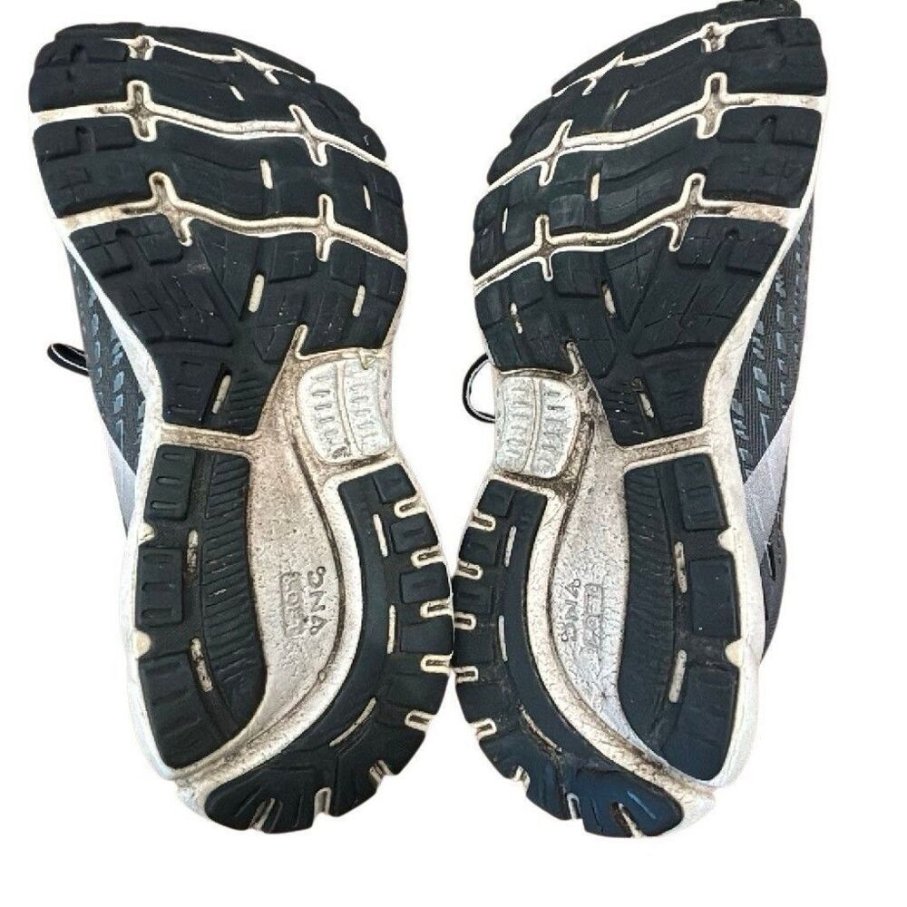 Brooks Ghost Gray/Black Solid Low Top Lace-Up Running Sneakers Mesh Upper size 9 - Picture 6 of 16